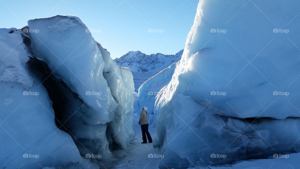Matanuska glacier ice tunnel