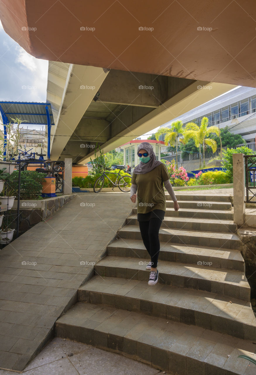 morning walk at city park