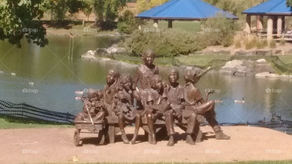 Statue ,Addenbrook park