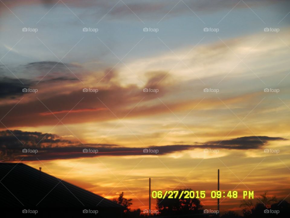 East Texas sunset. This is a picture God created for me so I could upload it on foap