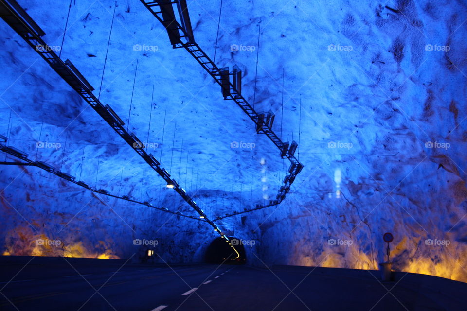 Laerdalstunnel. The world longest tunnel is in Norway. 24510 km long.