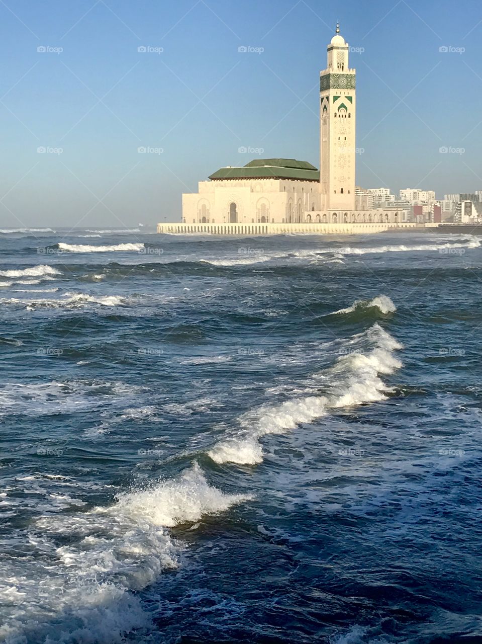 the wonderful Hassan II Mosque in Casablanca is the third biggest mosque in the world 