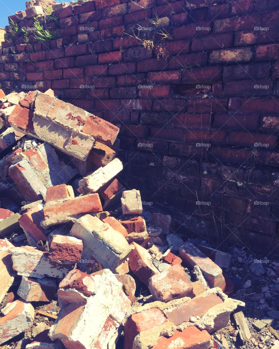 Brick pile