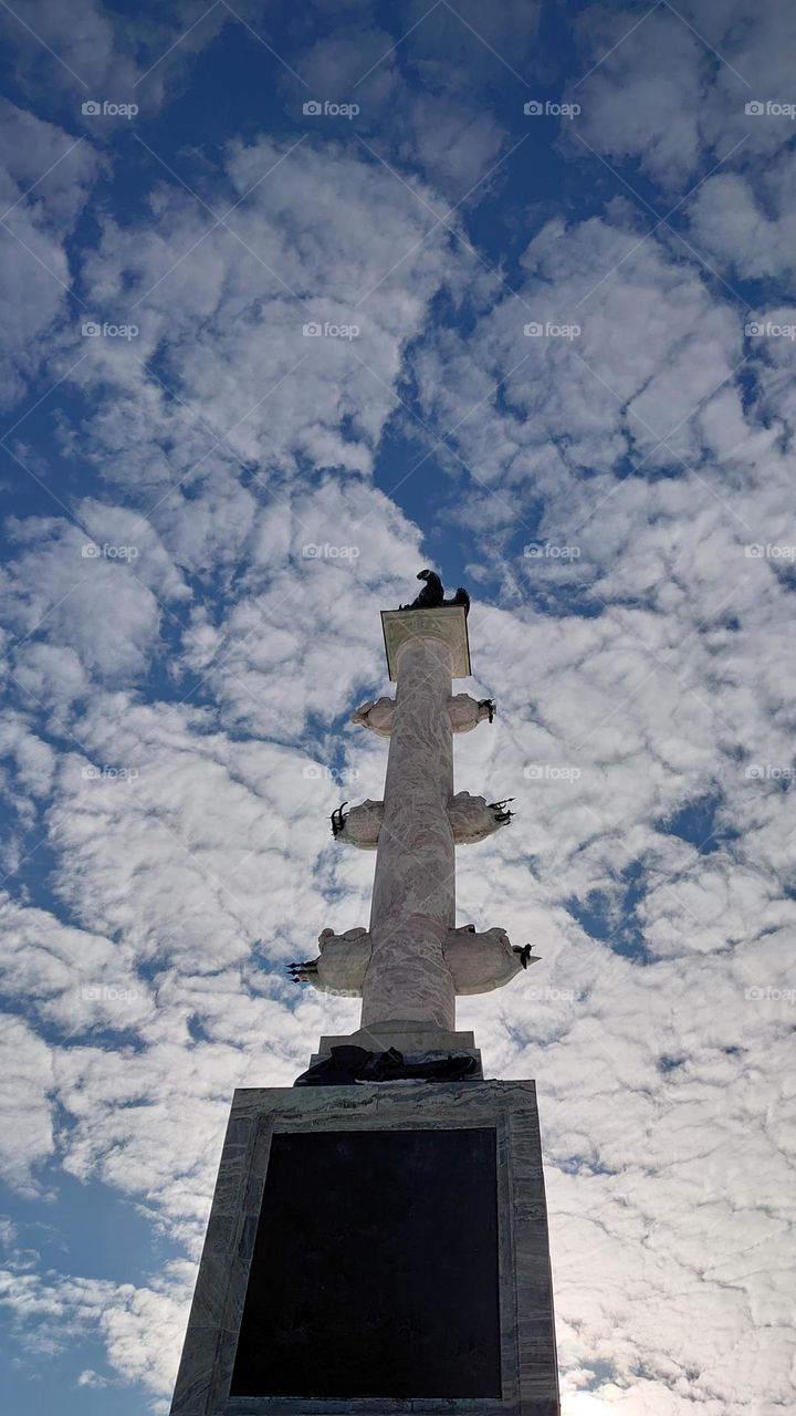 Blue and white sky 💙☁️🤍