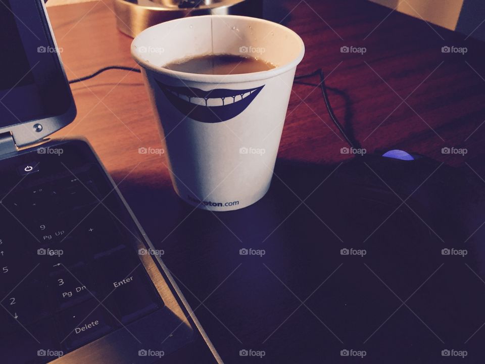 Coffee in the morning 
