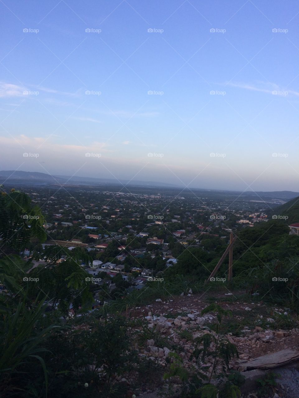 Looking down on the Town