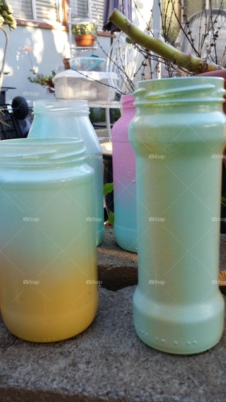 Garden Glass Jars