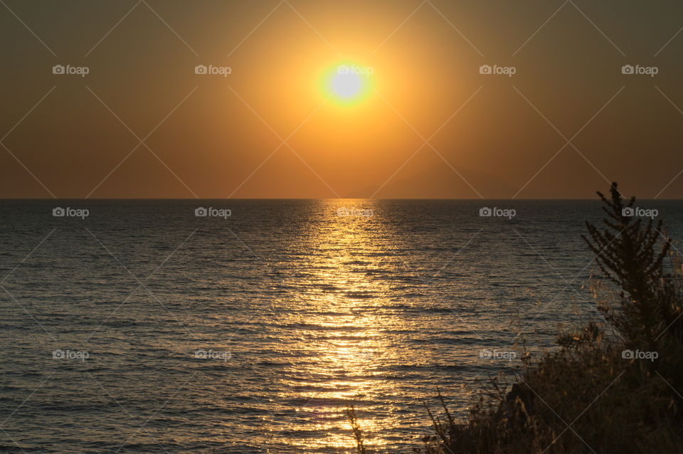 Sunset in Lemnos (Greece