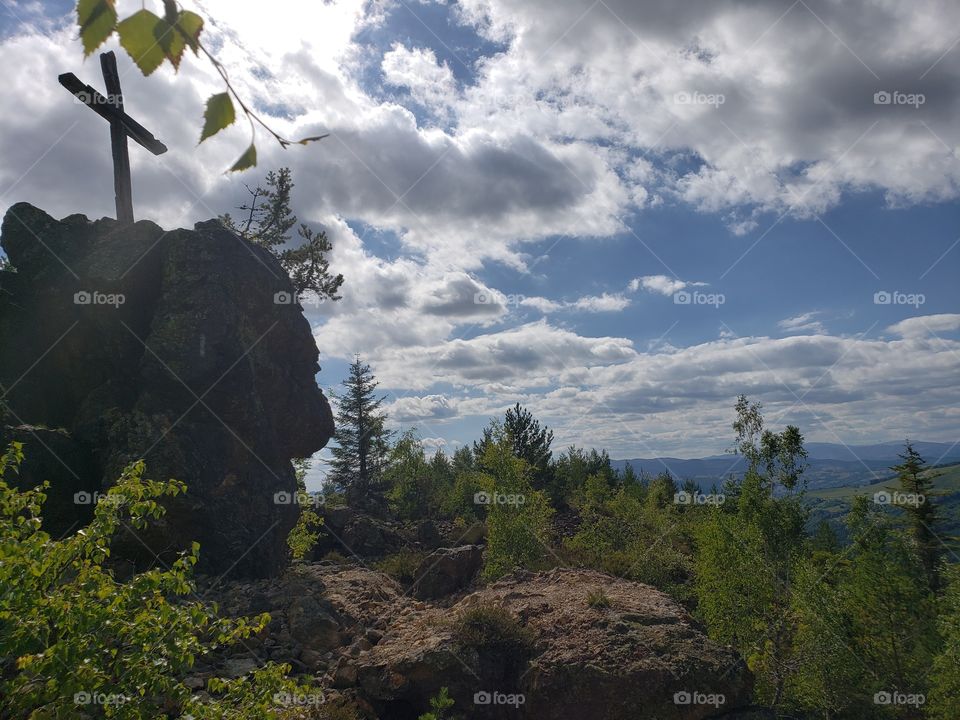 Cross on the mountain