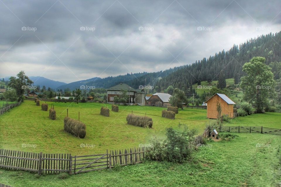 Beautiful landscape in Suceava County, Romania