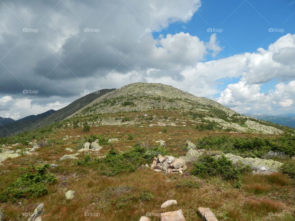 Clouds in the mountains