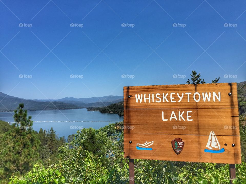 Lake life. Whiskeytown lake in Northern California
