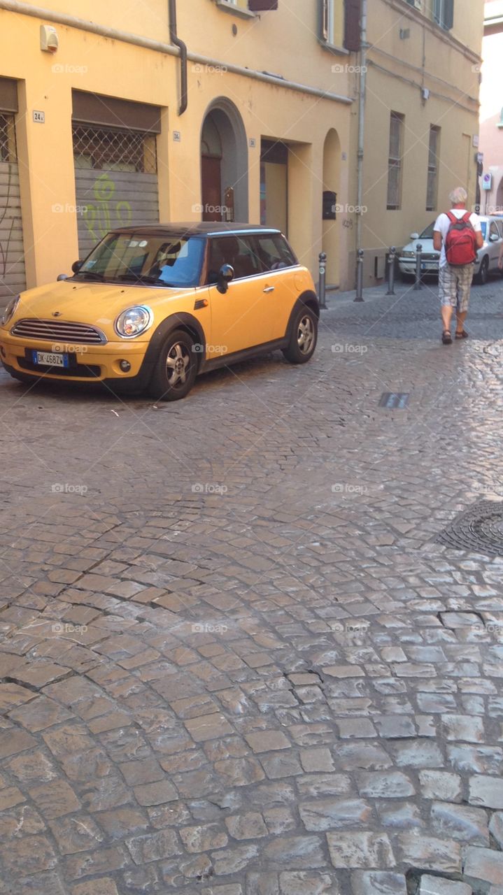 Yellow car 