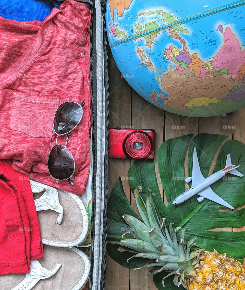 Suitcase for holiday