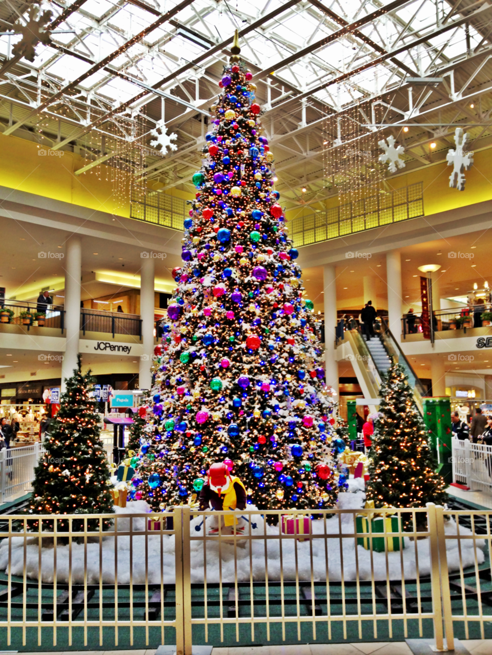 staten island new york lights colorful christmas tree by vincentm