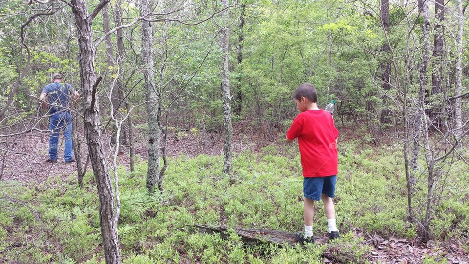 Boy in Woods