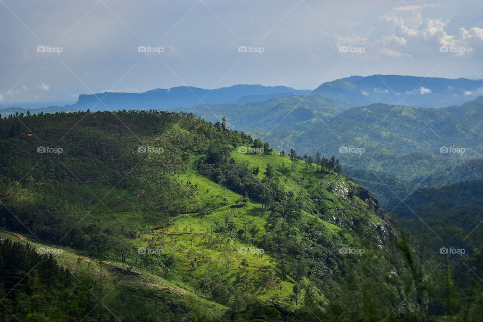 Greenery mountain range