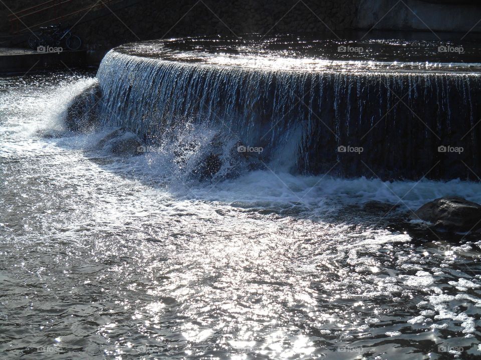 Water, Waterfall, River, Motion, No Person