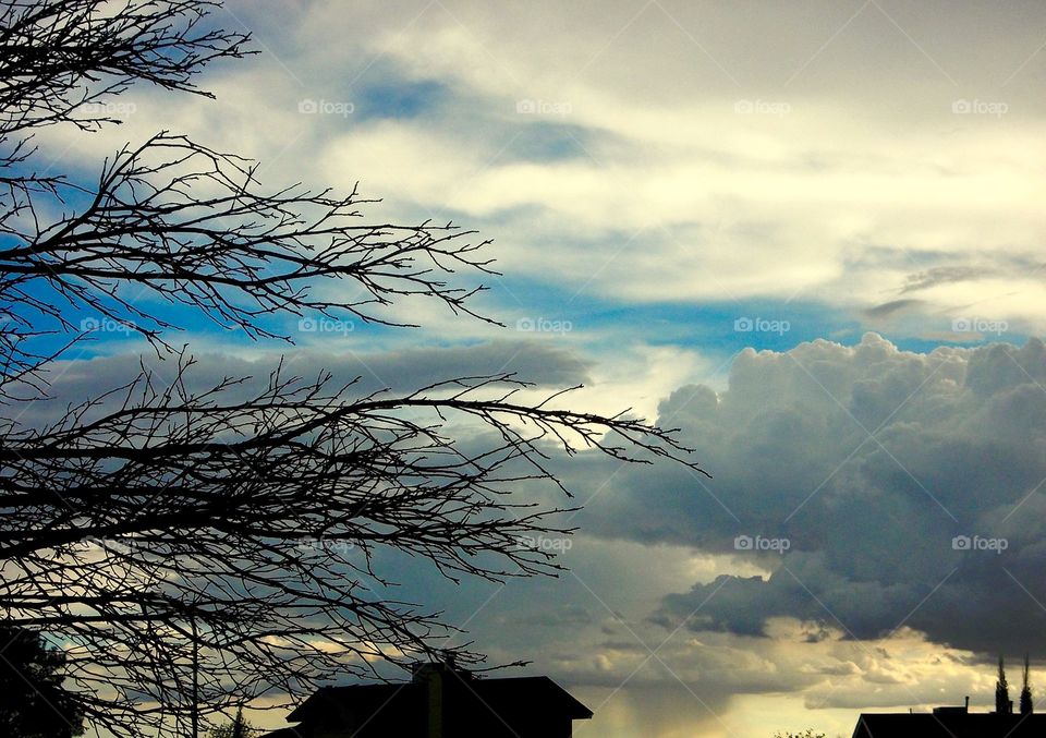 Cloudy evening. Cloudy evening 