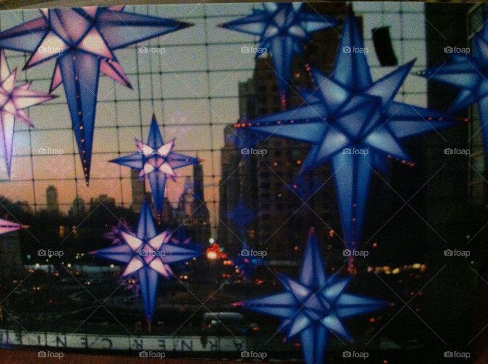 Manhattan NYC Star Lights Color