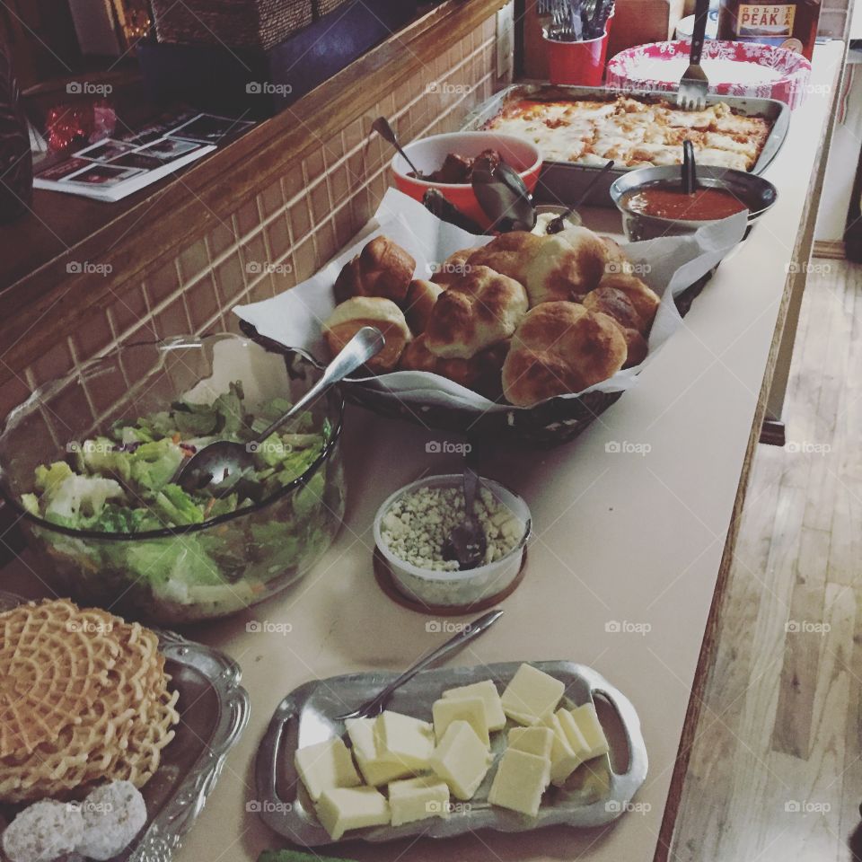 Italians do it best! Authentic Sunday dinner at grandmas!  Homemade everything! 