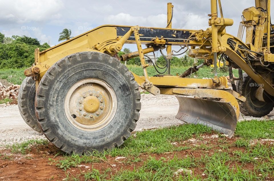 Front Of Motor Grader