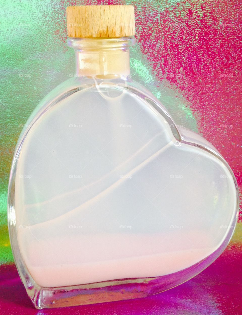 Pink hart bottle 