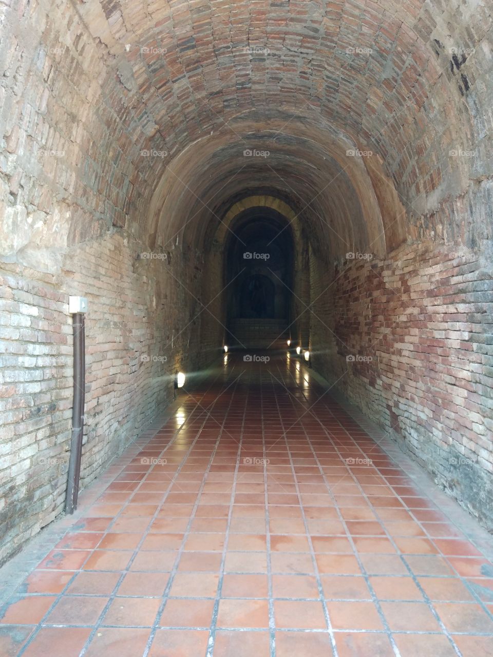 An ancient brick tunnel that was developed as a tourist attraction.