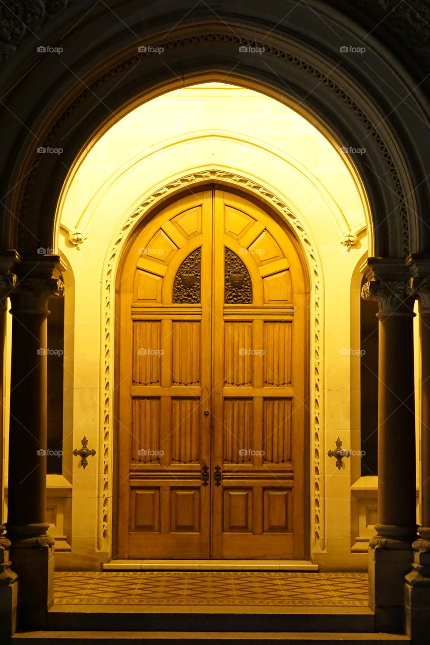 Illuminated Arched doorway