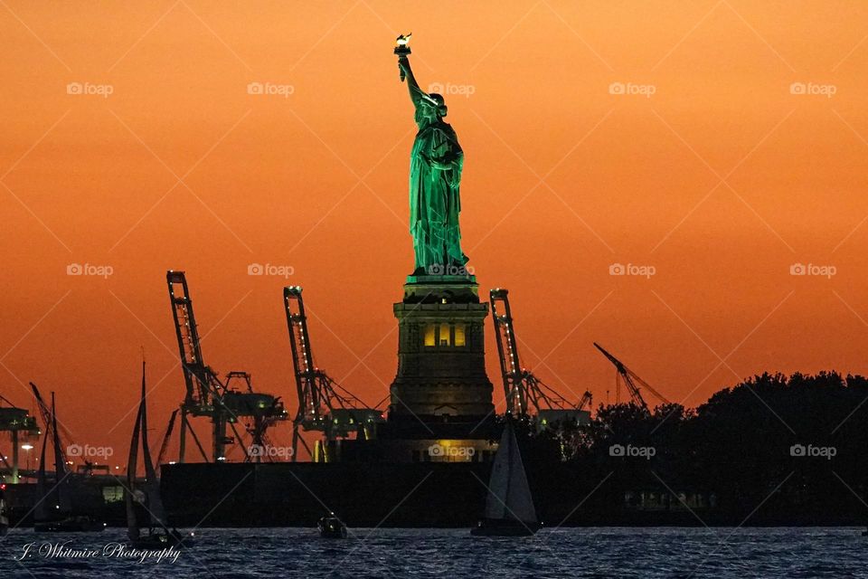The Statue of Liberty stands tall in the New York harbor and is a reminder of independence, acceptance and a new life