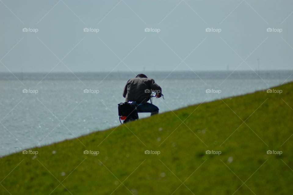 summer bike sea wind by ibphotography