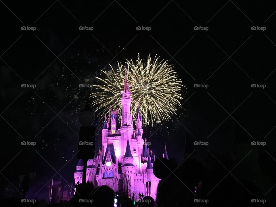 Disney fireworks show 