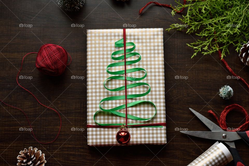 packing Christmas gifts