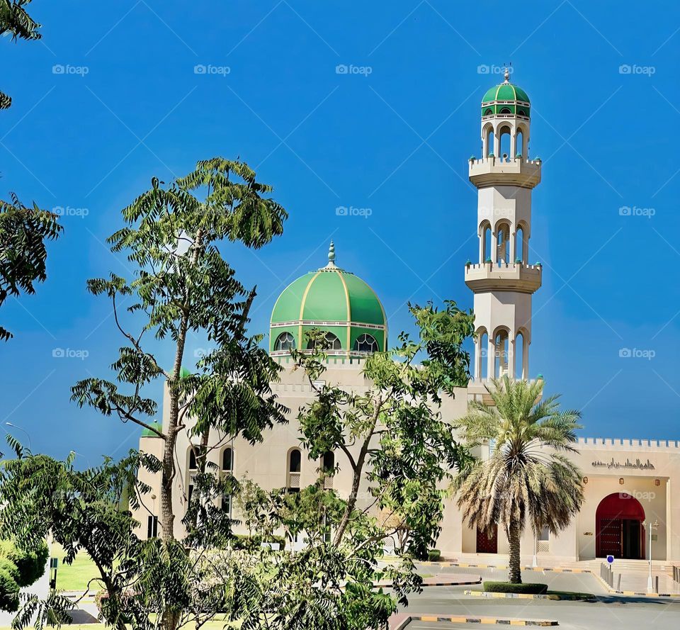 Al-Muhallab bin Abi Sufra Mosque in the capital, Muscat (Sultanate of Oman).