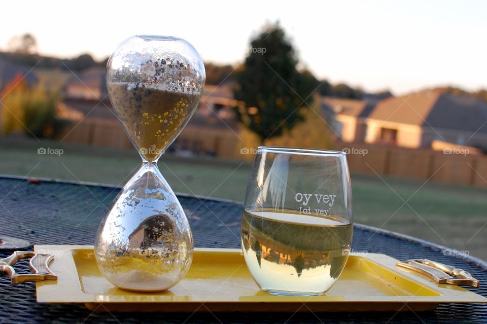 Time is of the essence.. Wine at dusk. 