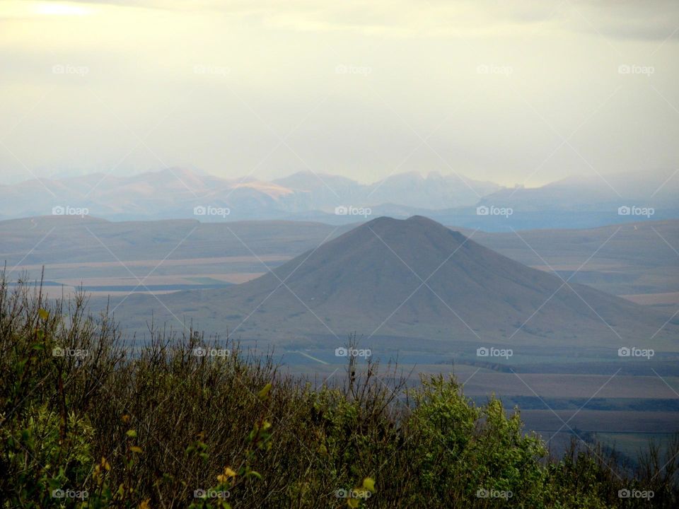 mountain, an inactive volcano in Russia in the Caucasus