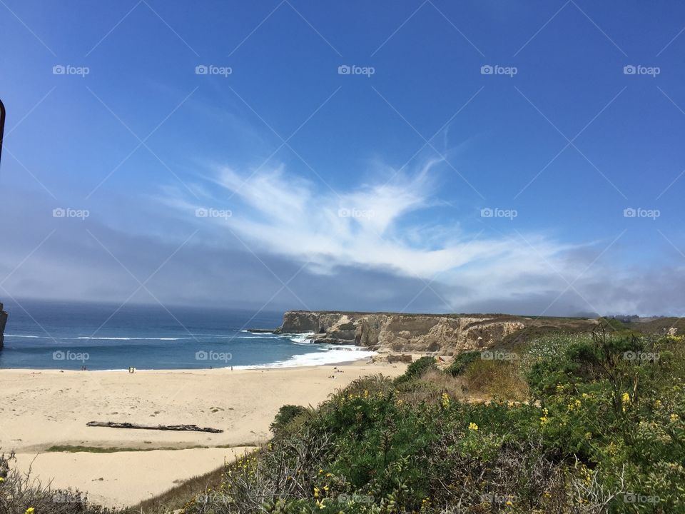 Beach view. Great view of the beach