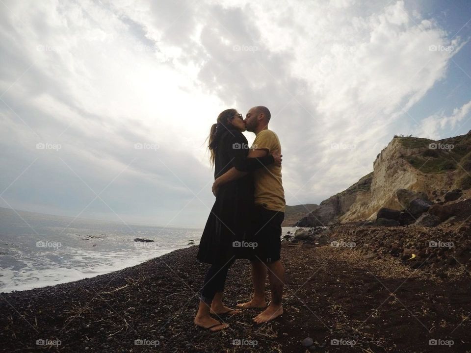 alone and in love on the red beach