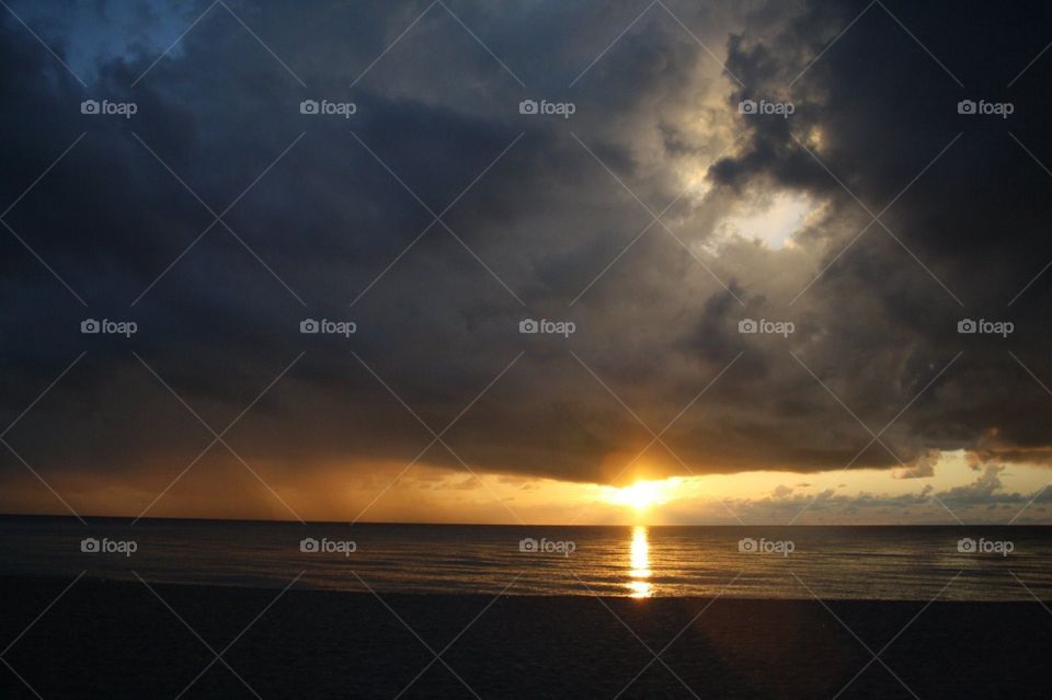 Storm on ocean, Florida