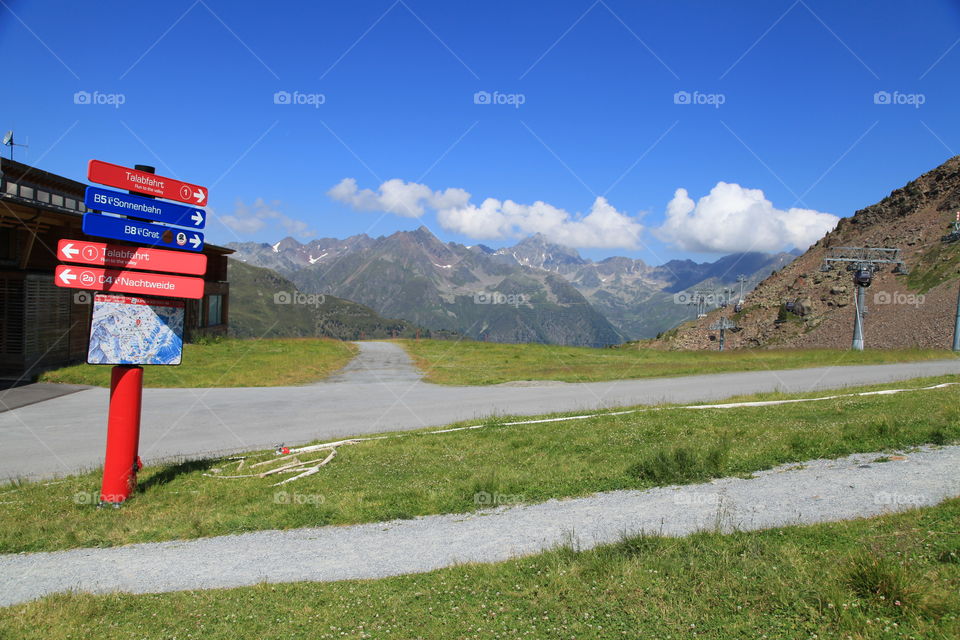 Ischgl mountain Austria