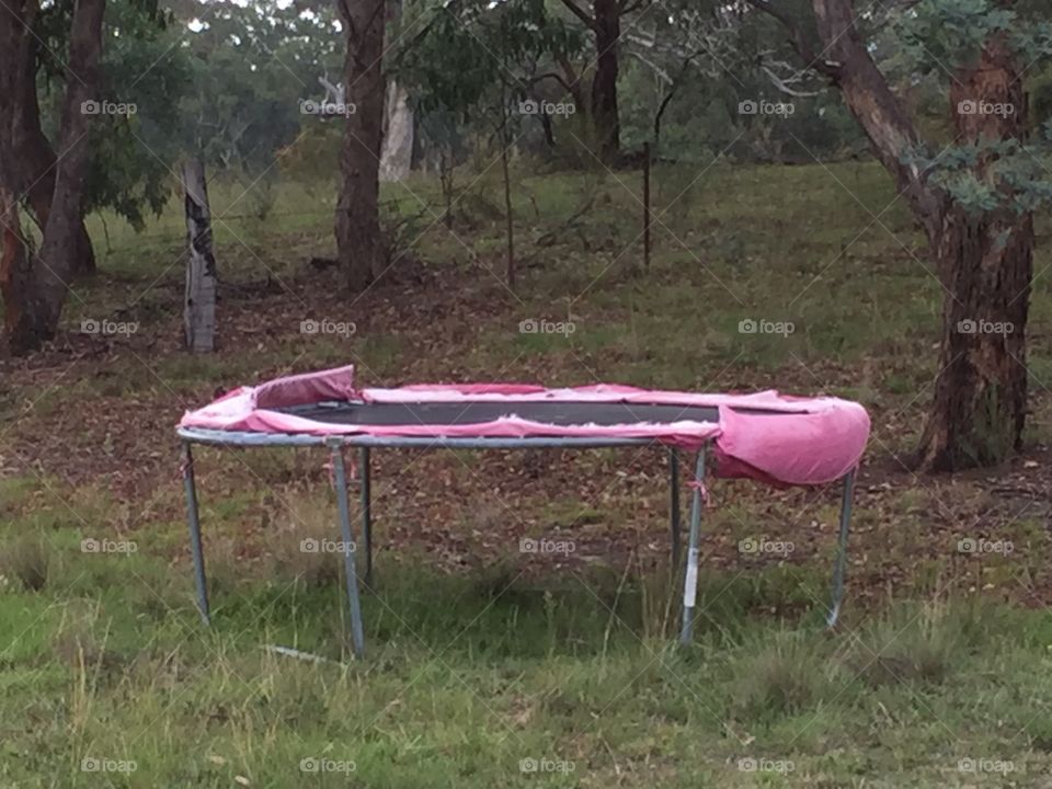 Old trampoline