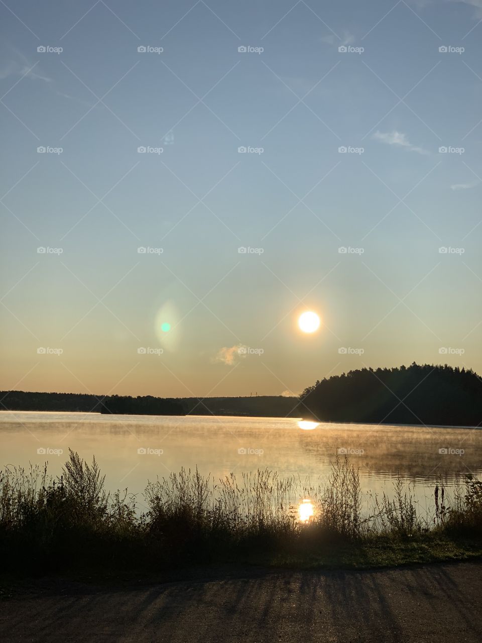 Sunrise lake Nora sjön / Sweden 