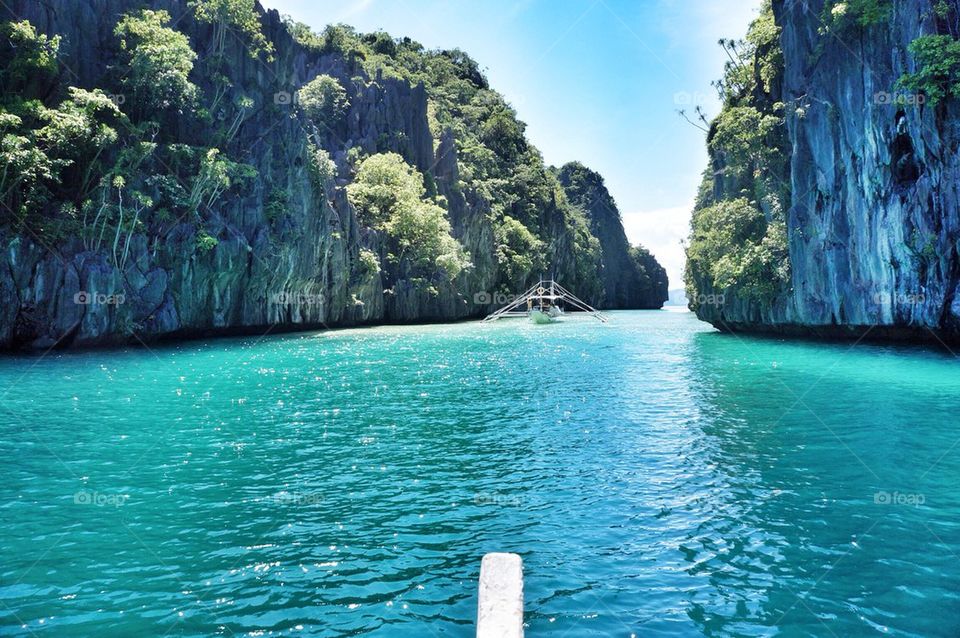 Big lagoon in El Nido, Philippines