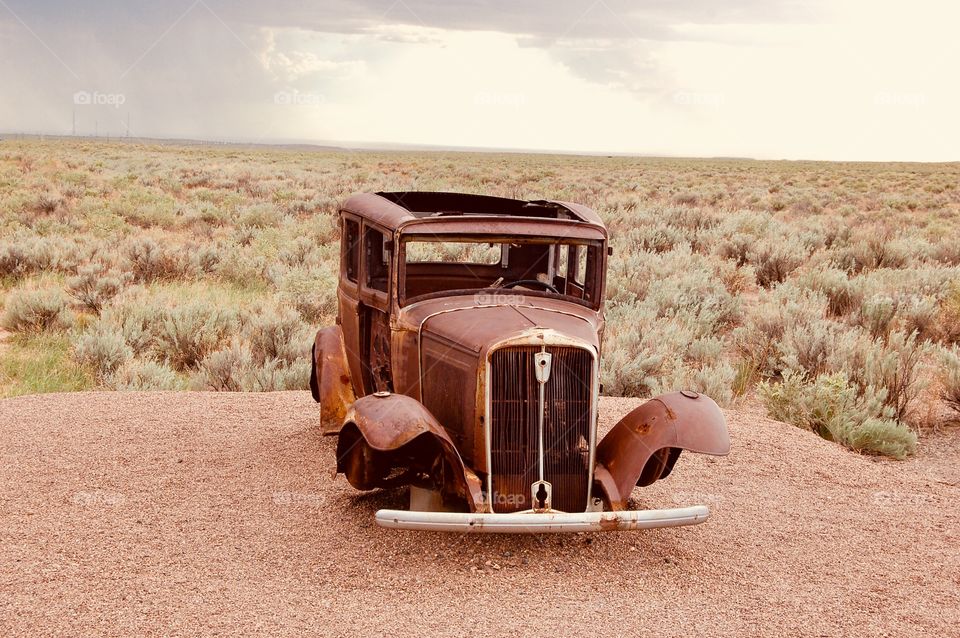 Rusted Desert Vehicle