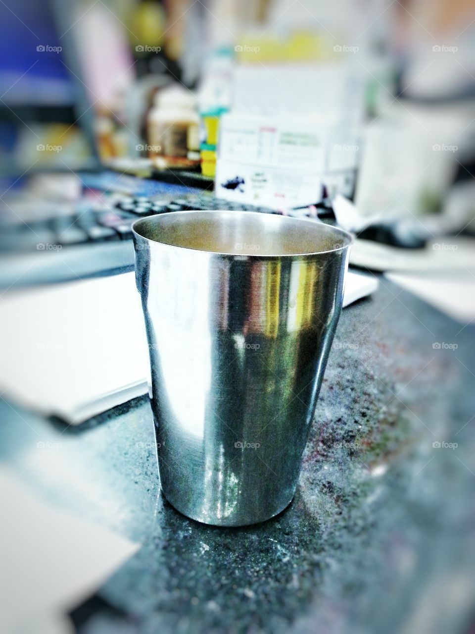 Coffee glass. Coffee  in office