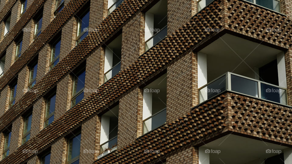 Brick building in Antwerp.