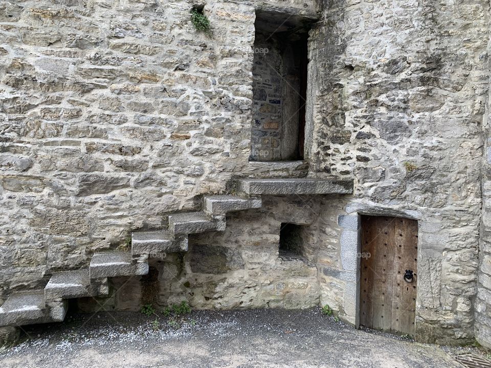 Old castle stairs