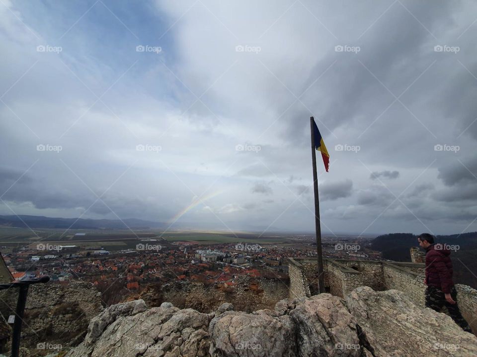 Rasnov view from the fortress