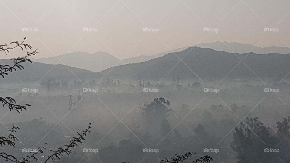Fog, Mist, Landscape, Dawn, Mountain