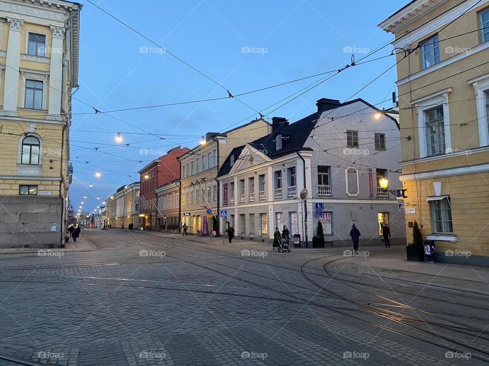 Endless lights in Helsinki 